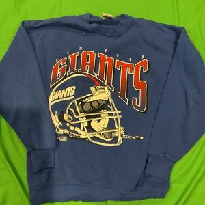 Navy NFL Giants Riddell crewneck sweatshirt